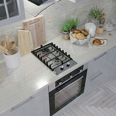 Варочная панель газовая Lex GVS 321 2 конфорки нержавеющая сталь - фото 3