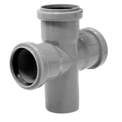 Крестовина Valfex d50х50х50 мм 87° пластиковая одноплоскостная для внутренней канализации - фото 3