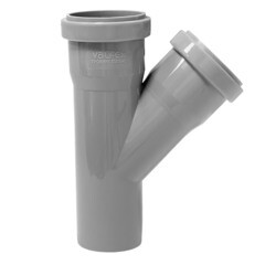 Тройник Valfex d50х50 мм 45° пластиковый для внутренней канализации - фото 2