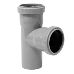 Тройник Valfex d50х50 мм 87° пластиковый для внутренней канализации - фото 1