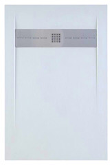 Изображение товара Поддон Allen Brau Infinity литьевой мрамор 160х90х3 см прямоугольник белый низкий (8.21007-21)