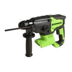 Перфоратор аккумуляторный Greenworks GD24SDS2K4 24 В 2 Дж 1х4Ач Li-Ion SDS-plus с АКБ и ЗУ (3803007UB) - фото 15