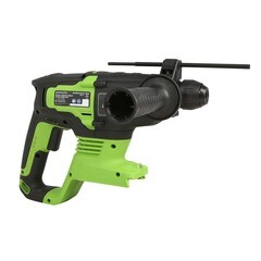 Перфоратор аккумуляторный Greenworks GD24SDS2K4 24 В 2 Дж 1х4Ач Li-Ion SDS-plus с АКБ и ЗУ (3803007UB) - фото 6