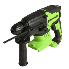 Перфоратор аккумуляторный Greenworks GD24SDS2K4 24 В 2 Дж 1х4Ач Li-Ion SDS-plus с АКБ и ЗУ (3803007UB) - фото 7