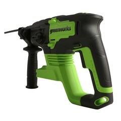 Перфоратор аккумуляторный Greenworks GD24SDS2K4 24 В 2 Дж 1х4Ач Li-Ion SDS-plus с АКБ и ЗУ (3803007UB) - фото 10