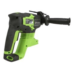 Перфоратор аккумуляторный Greenworks GD24SDS2K4 24 В 2 Дж 1х4Ач Li-Ion SDS-plus с АКБ и ЗУ (3803007UB) - фото 2