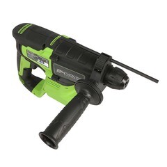 Перфоратор аккумуляторный Greenworks GD24SDS2K4 24 В 2 Дж 1х4Ач Li-Ion SDS-plus с АКБ и ЗУ (3803007UB) - фото 9