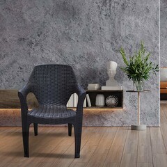 Кресло пластиковое Heniver Bono шоколад 620х420х850 мм (SPC-040) - фото 2