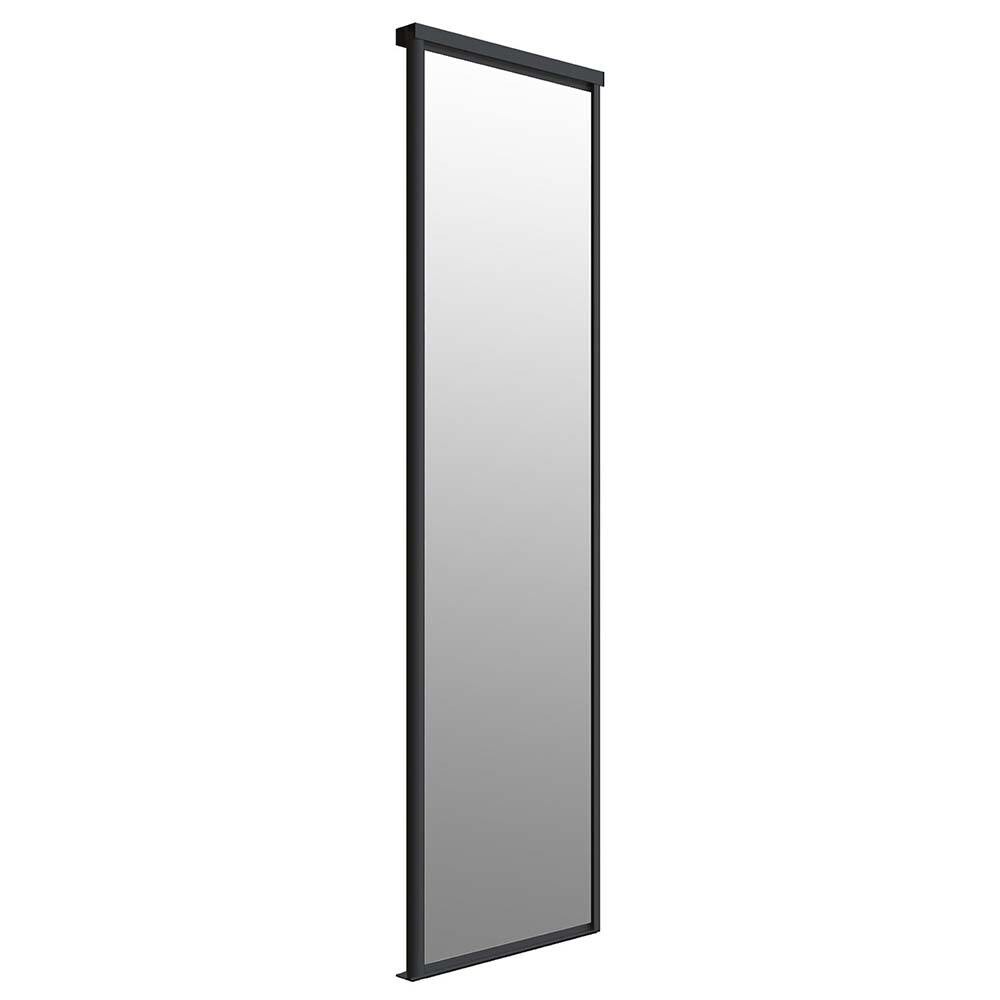 Изображение товара Дверь-купе Elegant 583x2252 мм зеркало черный матовый глухая