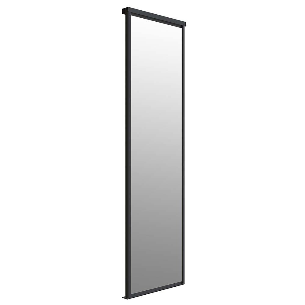 Изображение товара Дверь-купе 583x2452 мм зеркало и черный матовый Elegant
