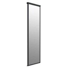 Дверь-купе 883x2552 мм зеркало/черный матовый Elegant