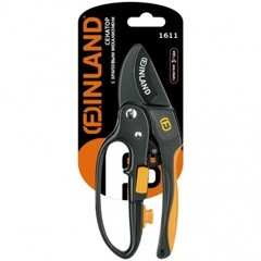 Секатор контактный Finland с термопластичными рукоятками с храповым механизмом (1611) - фото 2