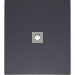 Изображение товара Поддон Allen Brau Priority литьевой мрамор 90х90х3 см квадрат антрацит низкий (8.31002-AM)