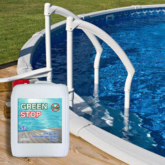 Средство против цветения воды для дезинфекции бассейнов CemMix Green Stop 5 л - фото 2
