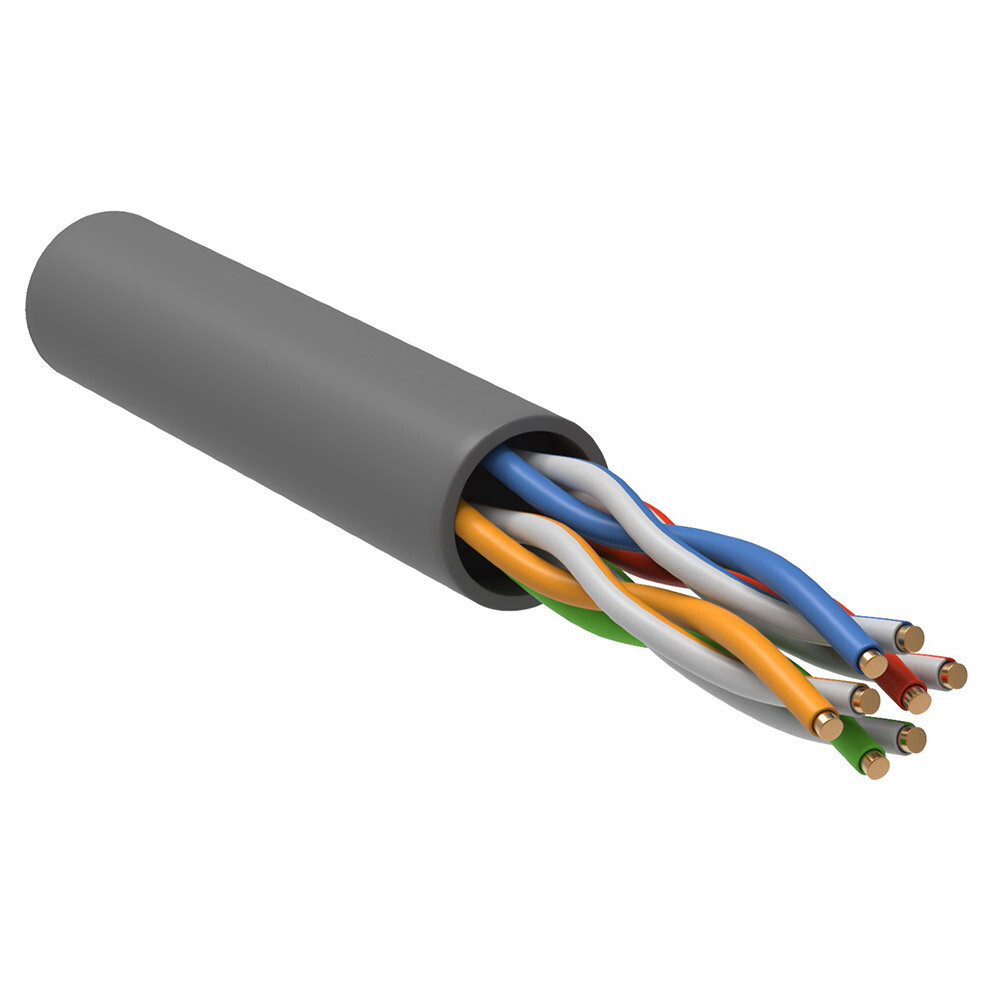 Изображение товара Интернет-кабель (витая пара) U/UTP 4PR CAT5e 4х2х0,45 мм PVC Generica