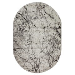 Ковер 0,8х1,5 м овальный Agata серый - фото 1