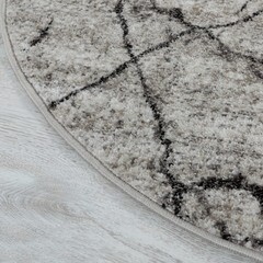 Ковер 0,8х1,5 м овальный Agata серый - фото 2