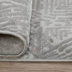 Ковер 0,8х1,5 м прямоугольный Lion серый - фото 2