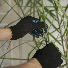 Перчатки х/б 4 нити с ПВХ покрытием черные 9 (L) - фото 9