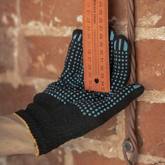 Перчатки х/б 4 нити с ПВХ покрытием черные 9 (L) - фото 3