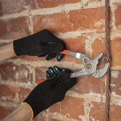 Перчатки х/б 4 нити с ПВХ покрытием черные 9 (L) - фото 6