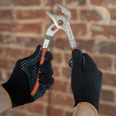 Перчатки х/б 4 нити с ПВХ покрытием черные 9 (L) - фото 5