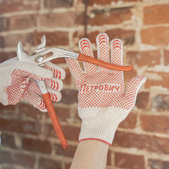 Перчатки х/б 6 нитей с ПВХ покрытием Петрович белые 10 (XL) - фото 12