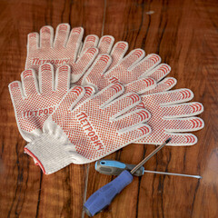 Перчатки х/б 6 нитей с ПВХ покрытием Петрович белые 10 (XL) - фото 10