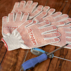 Перчатки х/б 6 нитей с ПВХ покрытием Петрович белые 10 (XL) - фото 9