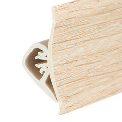Плинтус для столешниц 3000х23х23 мм дуб сонома светлый пластик с заглушками Korner - фото 4