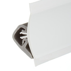 Плинтус для столешниц 3000х23х23 мм белый пластик с заглушками Korner - фото 4