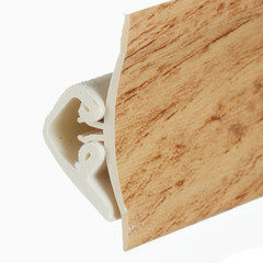 Плинтус для столешниц 3000х23х23 мм дуб вотан пластик с заглушками Korner - фото 2