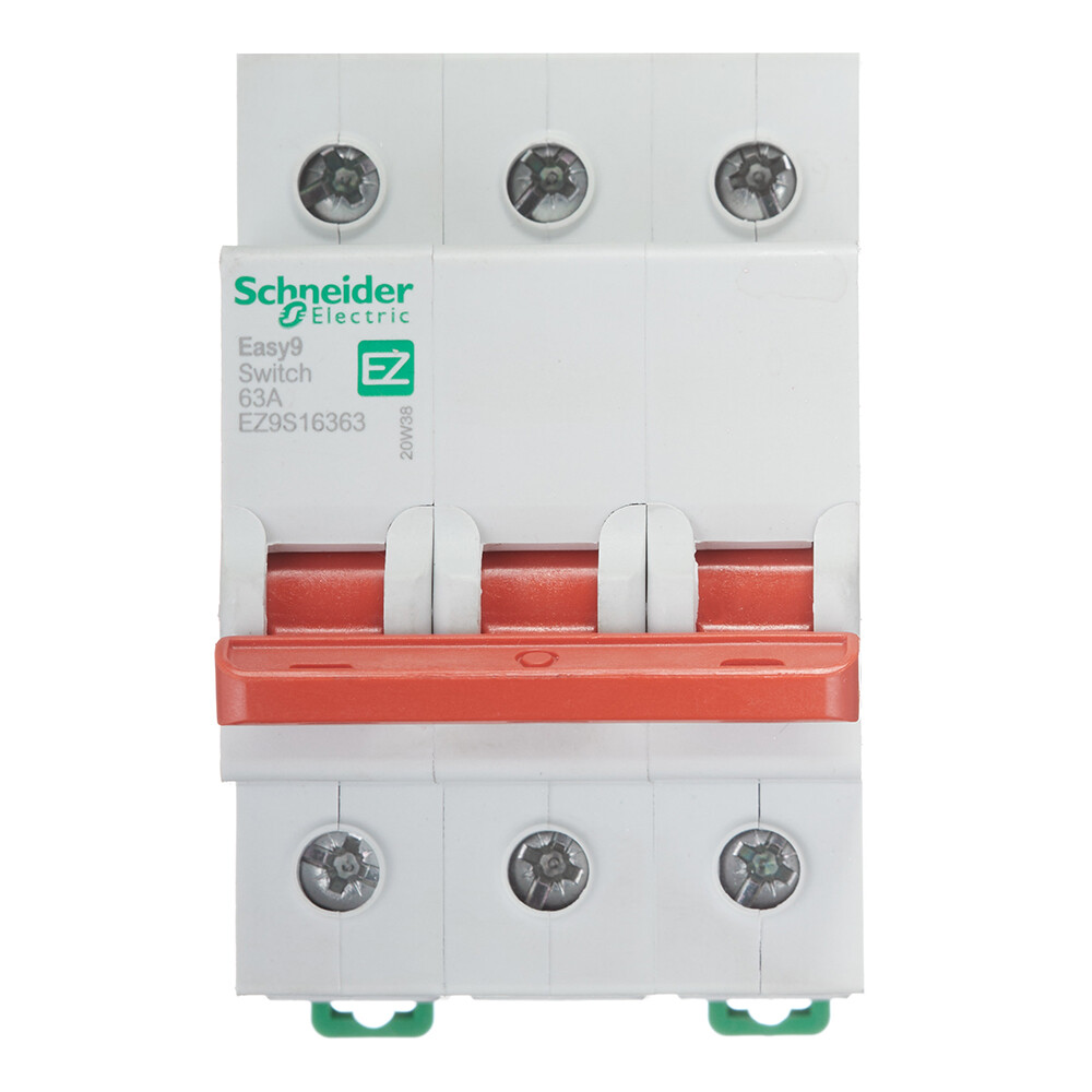 Изображение товара Рубильник Schneider Electric Easy9 3P 63А 400В для монтаж на DIN-рейку