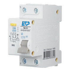 Автомат дифференциальный ETP АД-63 32А 1P+N тип A 30 мА 6 кА компактный (19056) - фото 3