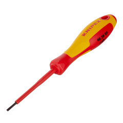 Изображение товара Отвертка диэлектрическая плоская 2,5х177 мм 1000 В Knipex (KN-982025)