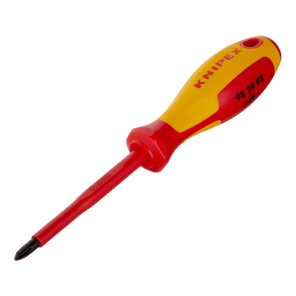 Изображение товара Диэлектрическая крестовая отвертка Knipex 212 мм 1000 В PH2