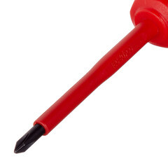 Отвертка диэлектрическая крестовая 187 мм 1000 В Knipex (KN-982401) PH1 - фото 4