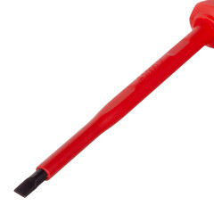 Отвертка диэлектрическая плоская 5,5х232 мм 1000 В Knipex (KN-982055) - фото 4