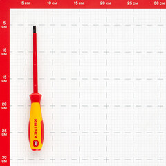 Отвертка диэлектрическая плоская 5,5х232 мм 1000 В Knipex (KN-982055) - фото 2