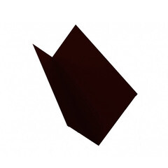 Изображение товара Планка примыкания для металлочерепицы 130х160 мм 2 м темно-коричневая RR 32