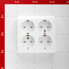 Розетка Systeme Electric Этюд накладная белая со шторками (PA16-208B) - фото 4