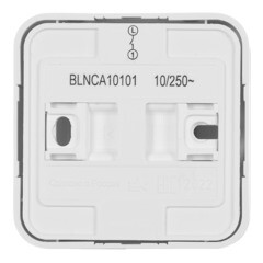 Выключатель Systeme Electric Blanca одноклавишный накладной белый с самовозвратом (BLNCA101011) - фото 3
