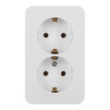 Розетка двойная Systeme Electric Blanca накладная белая с заземлением (BLNRA010211)