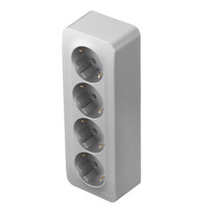 Розетка Systeme Electric Blanca накладная алюминий со шторками (BLNRA011413) - фото 5