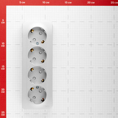 Розетка Systeme Electric Blanca накладная алюминий со шторками (BLNRA011413) - фото 2