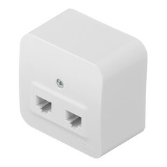 Розетка компьютерная Systeme Electric Blanca накладная белая 2хRJ45 (BLNIA045451) - фото 5