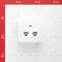 Розетка компьютерная Systeme Electric Blanca накладная белая 2хRJ45 (BLNIA045451) - фото 2