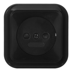 Изображение товара Розетка Svet накладная черная со шторками (EV0361-8311)