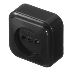 Розетка Svet накладная черная со шторками (EV0361-8311/4860/4869) - фото 5