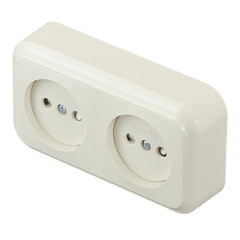 Розетка Svet накладная бежевая (EV0361-8322/4876/4877) - фото 2